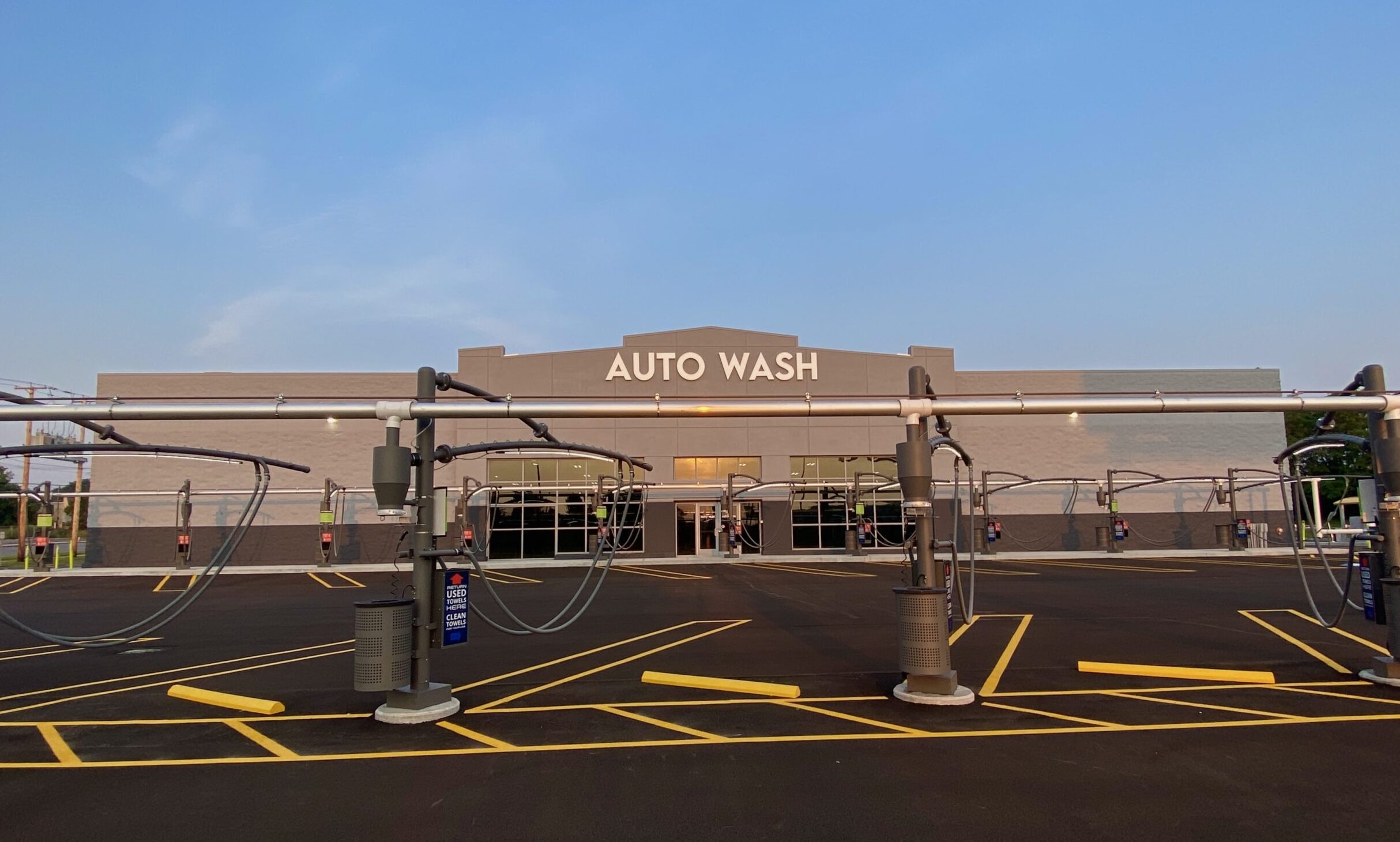 Exterior space to vacuum your car at teh car wash